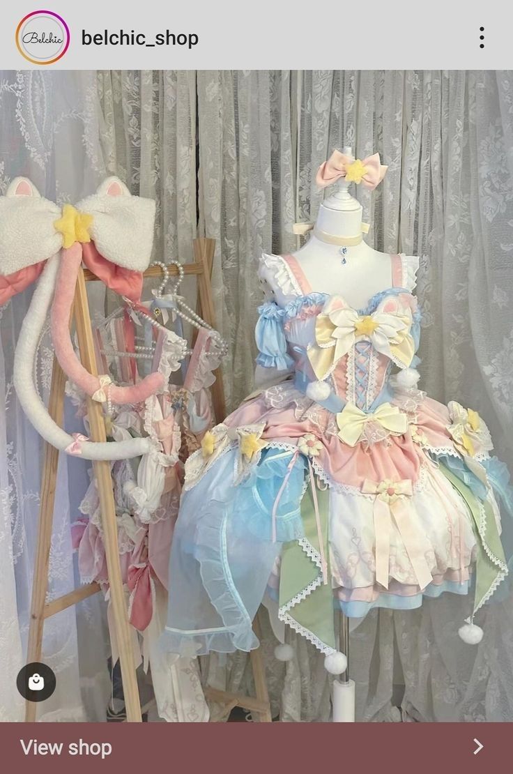 Character design sheet : cute girl, idol, overcomplicated clothing, pink