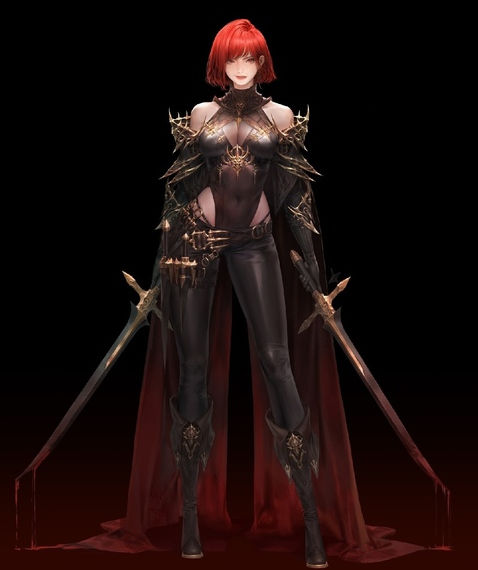 Combine these two images in the style and environment of the Kuroinu: Kedakaki Seijo wa Hakudaku ni Somaru anime. The woman assassin and the... - Start Image 1