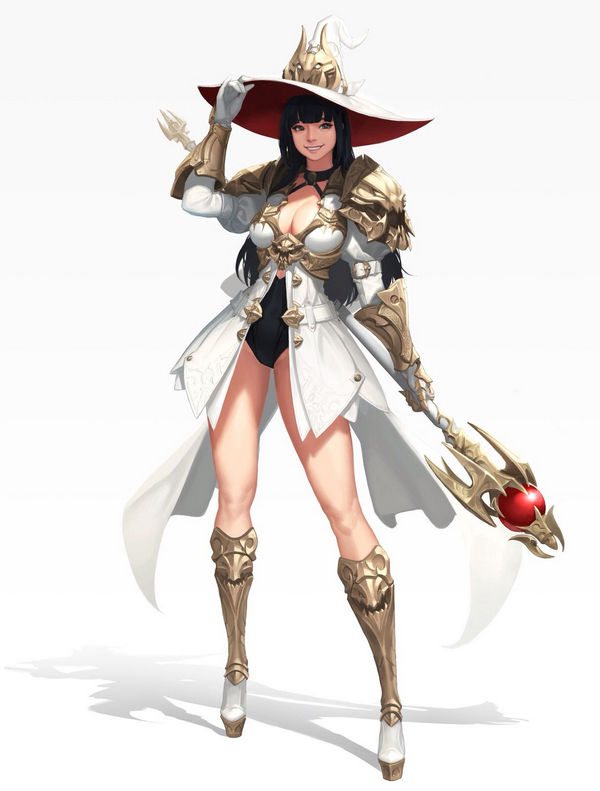 Combine these two images in the style and environment of the Kuroinu: Kedakaki Seijo wa Hakudaku ni Somaru anime. This couple, a witch and a... - Start Image 2