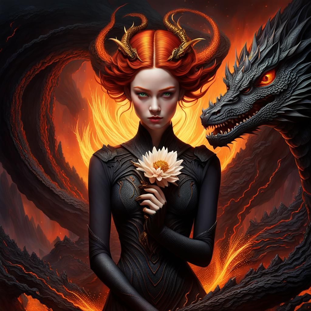 Haunting  infrared photo of a pale white haired fairy like  woman  surrounded by ghost white flowers under a stormy sky Winged fairies   in...