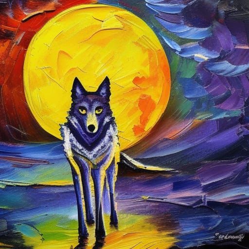 The Moonlit Wolf