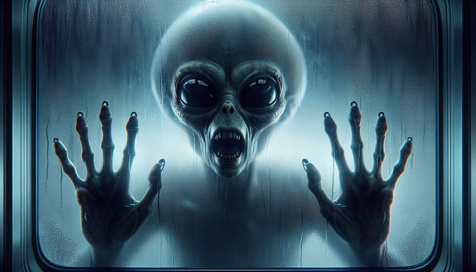 alien banging on the window. let me in!