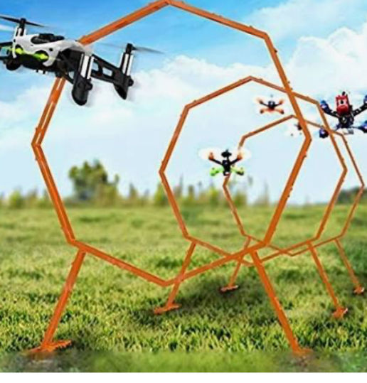 drones racing through obstacle course Professional photography, bokeh, natural lighting, canon lens, shot on dslr 64 megapixels sharp focus