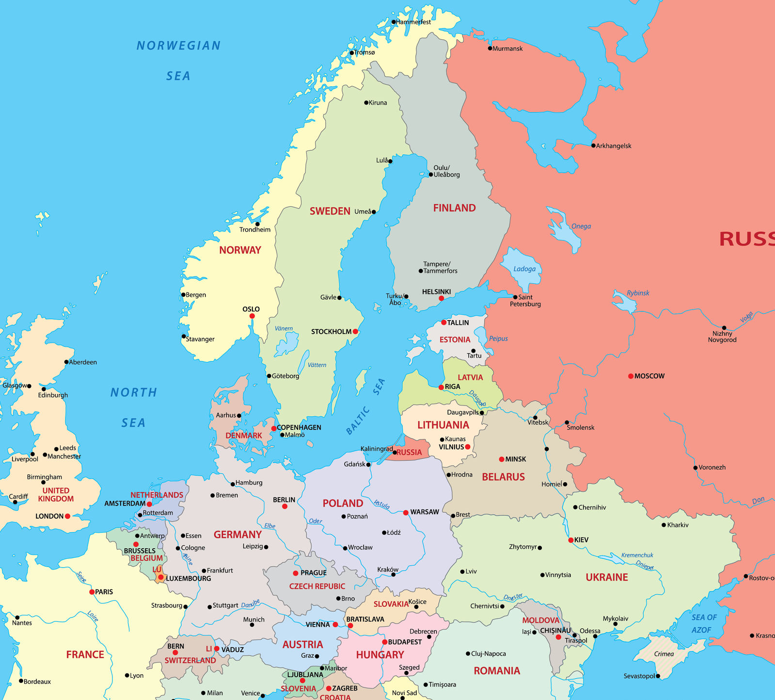 Take this map and Replace countries Sweden, Norway and Finnland with a the talking Donkey from Shrek. Replace other countries  with other an...