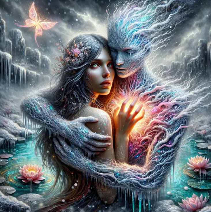 A watercolor painting of a family of capybaras relaxing by a riverbank, surrounded by lush vegetation and blooming flowers. The soft pastel ...