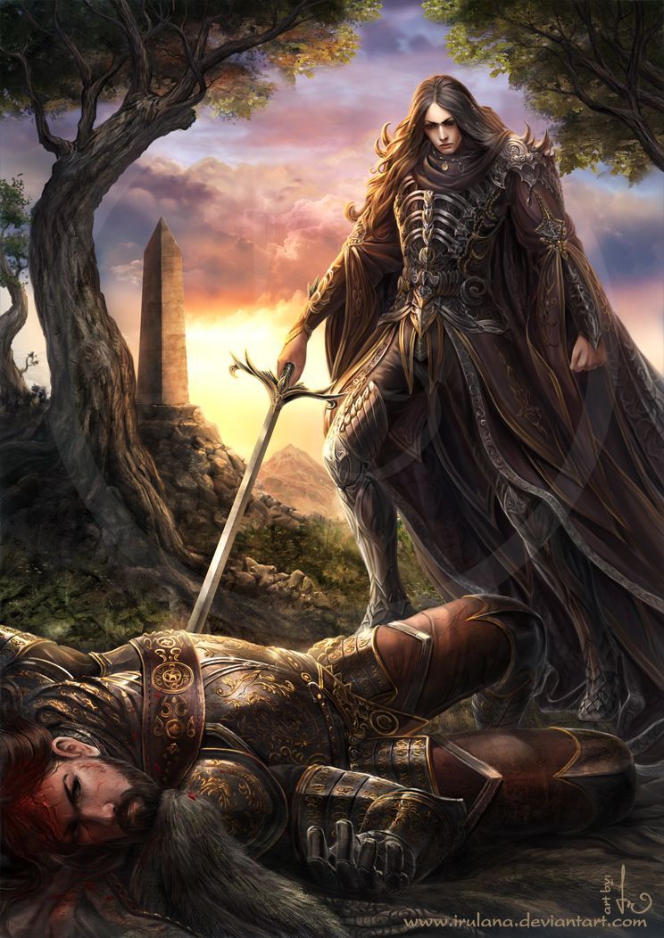 A portrait of a couple  , envisioned as a tattooed demon vampire magician, with elements of fantasy, demonology, and witchcraft, set against...