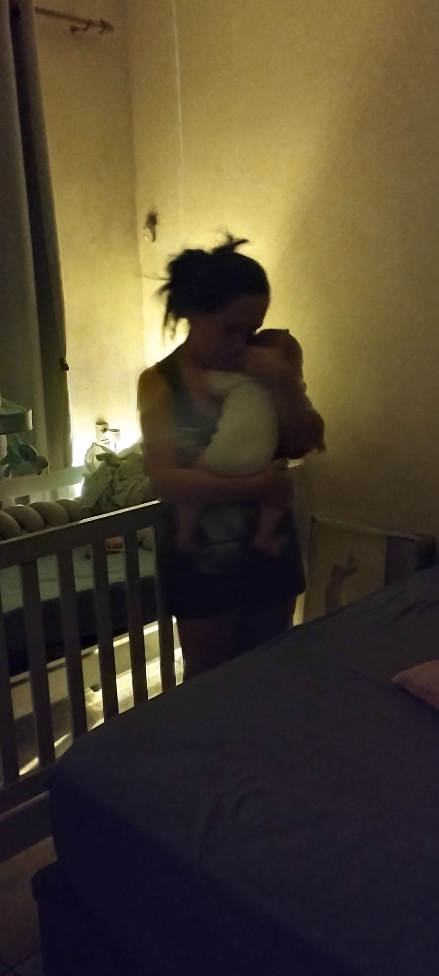 Mom and baby in the arms