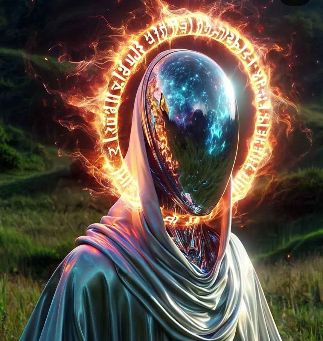 Dark demon obscure futurist entitie