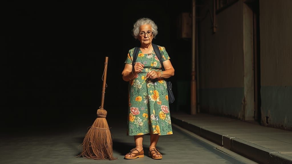 A portrait with ink splashes blending into the features for a dramatic effect.