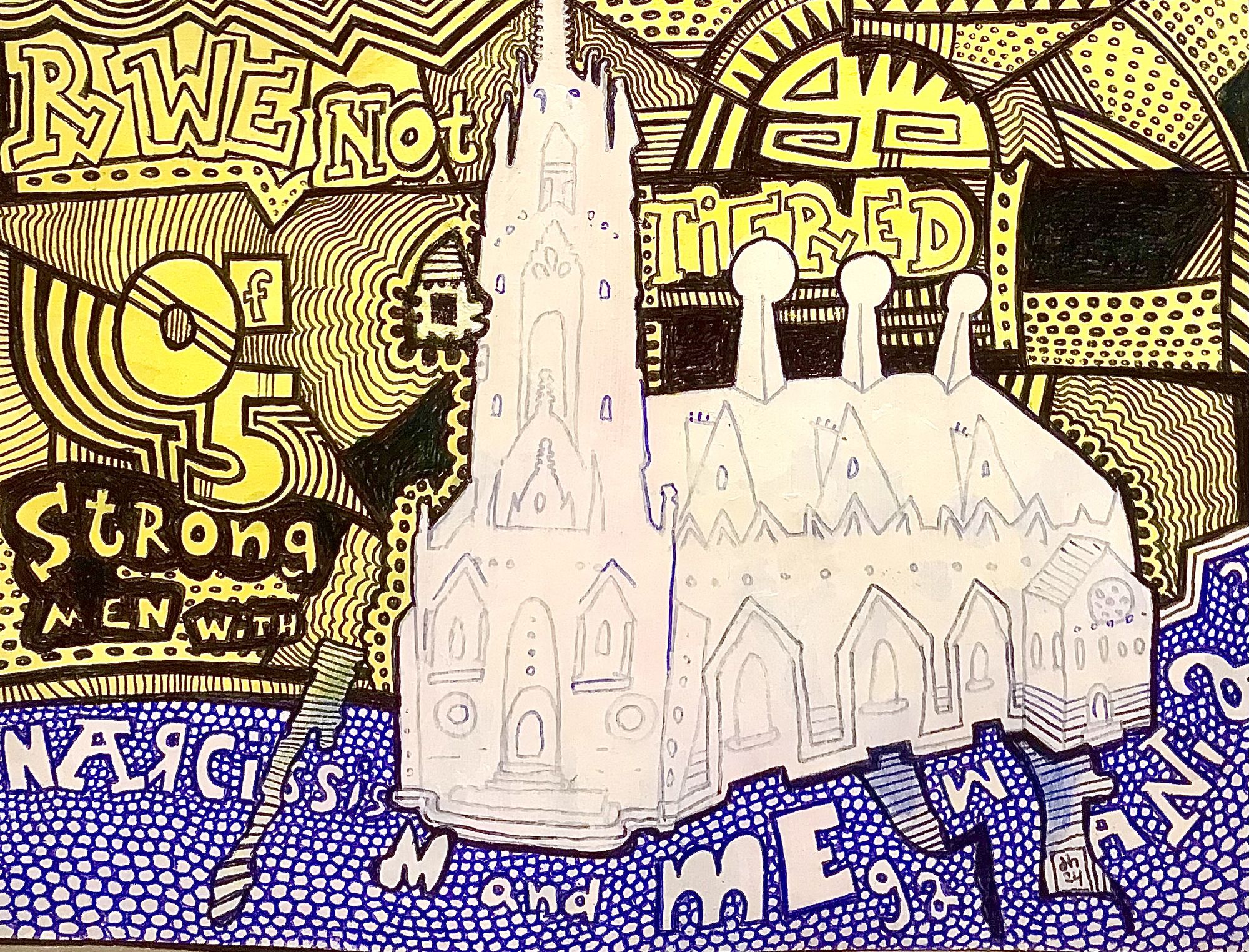  In the style of detailed art deco