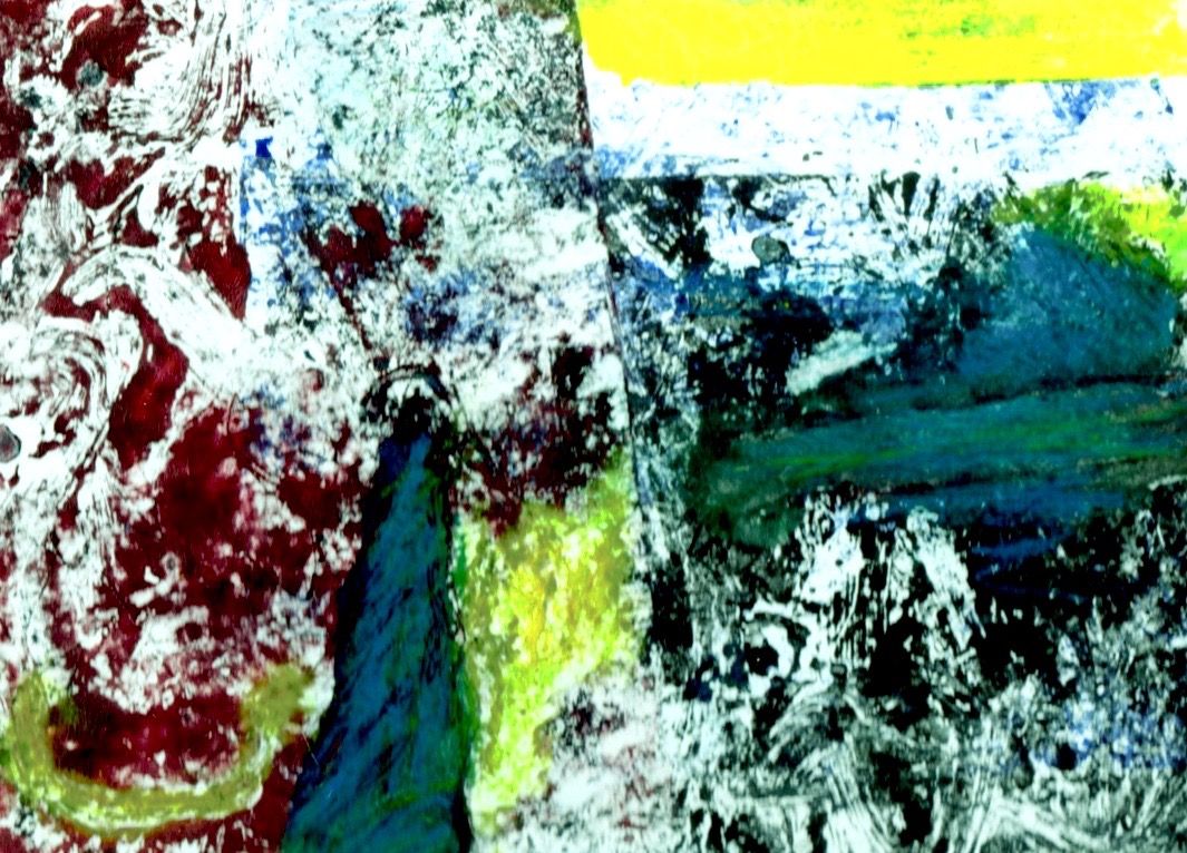 Aleatoric surreal abstract artwork playing with form and texture in optical vision as a human would perceive it by photons reaching the reti...