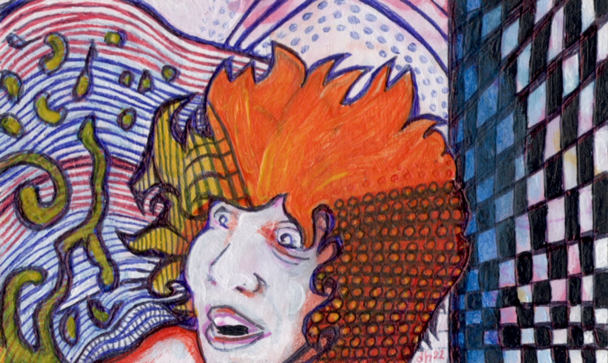 pop art H.R. Giger intricately detailed