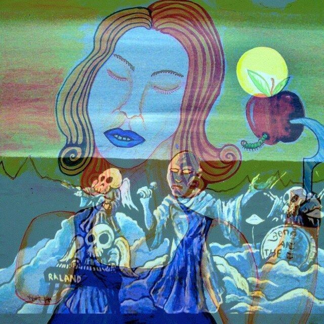 his poor angel-boy has first been cracked at my move to Vienna then served as different experimental psychedelic object-artwork this is his...