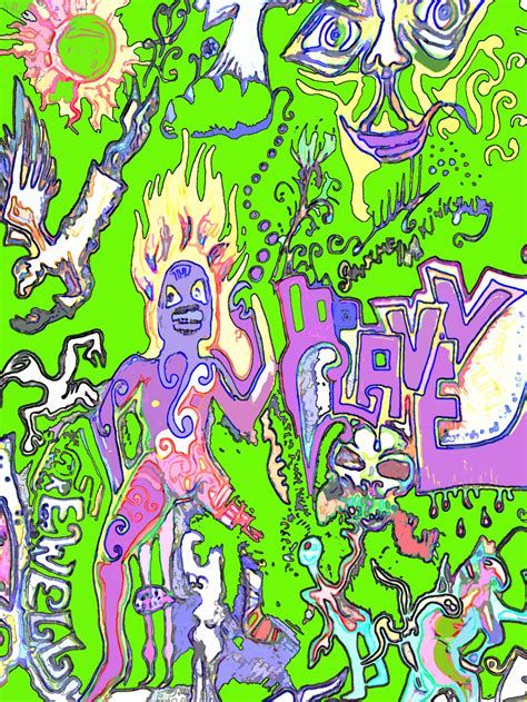 Sharpen psychedelic giger haze doodle chaos crazy asylum