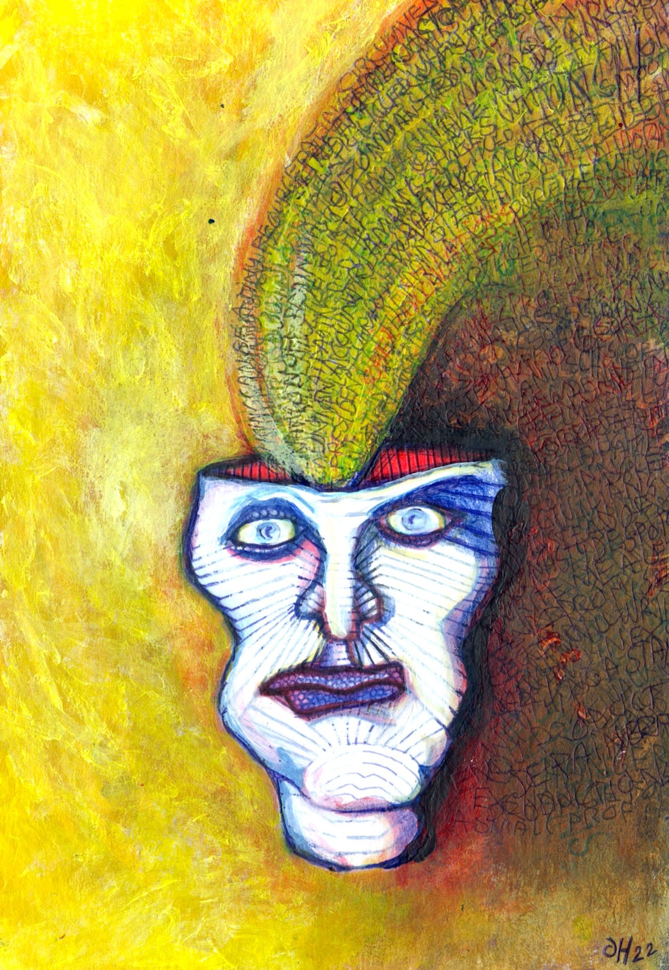 cubist detailed painting