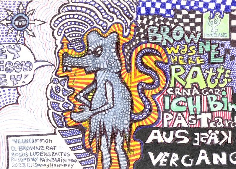 A cracked statuette of a boy angle covered in hypnotic dots on a background of a checkered chessboard dazzled by nein glow in this optic ill...