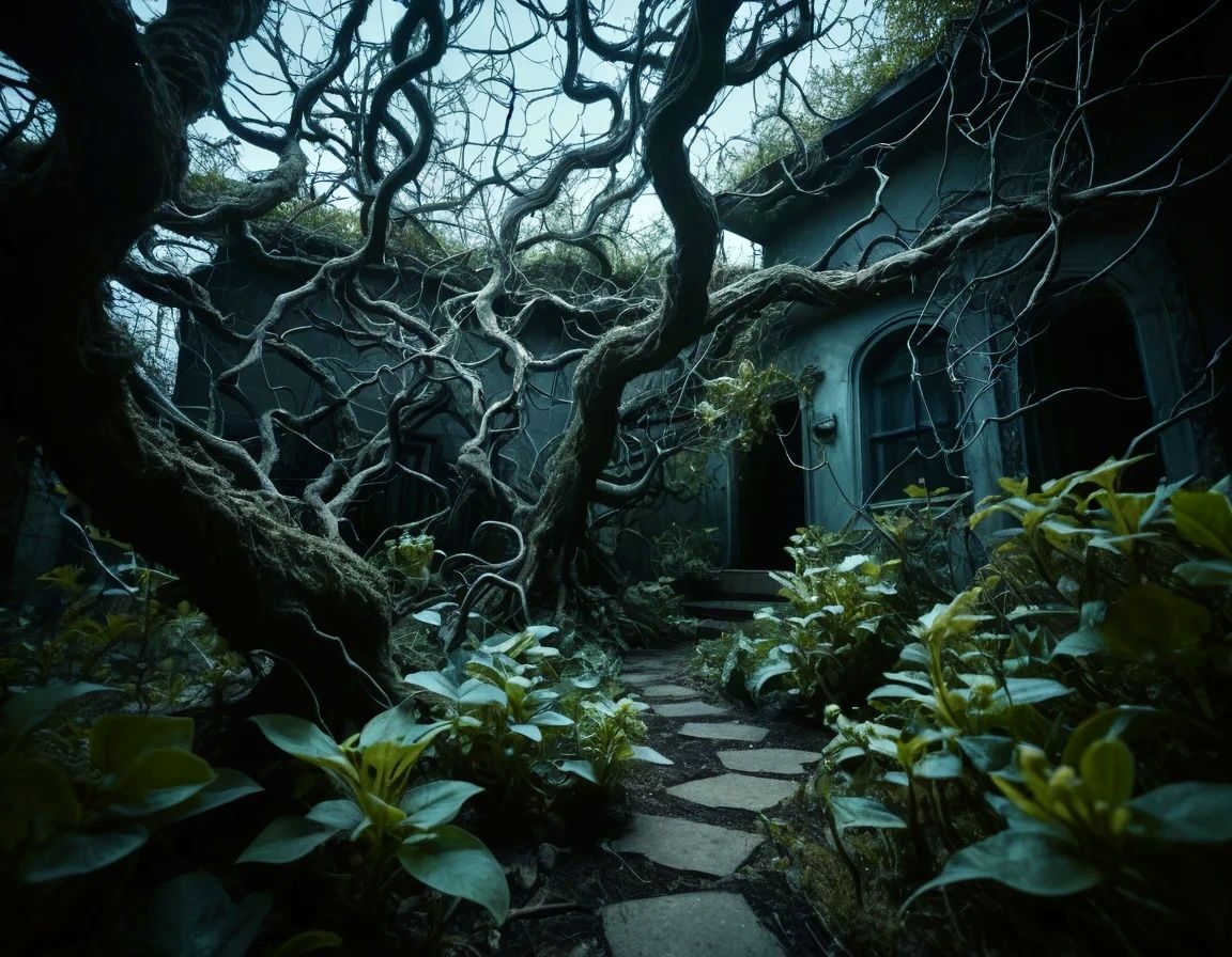 A creepy garden