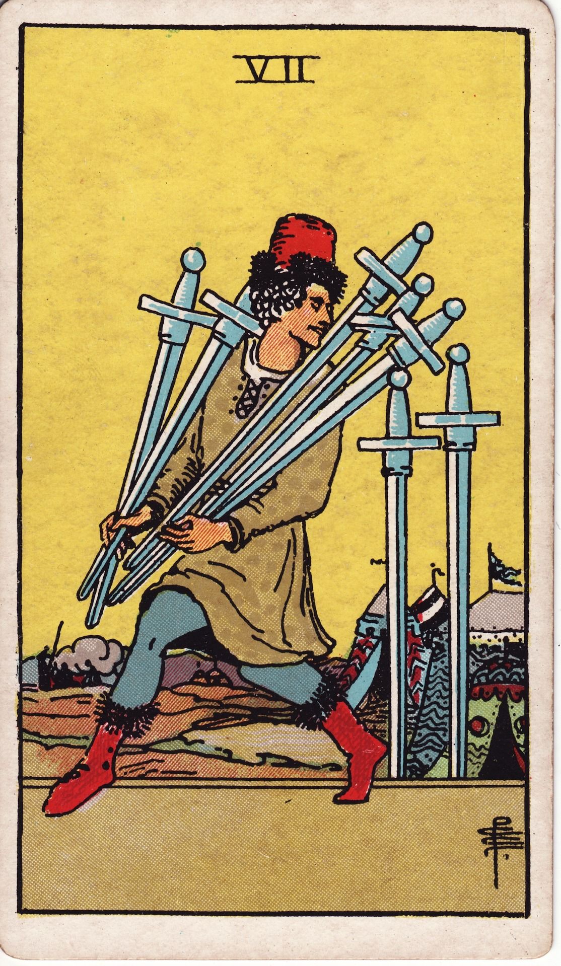 - Seven of Swords -