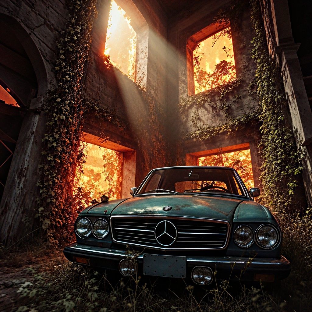  Biomorphic Wile E. Coyote reimagined as a gothic vampire in a moonlit Transylvanian landscape. He wears a tattered but regal Victorian vamp...