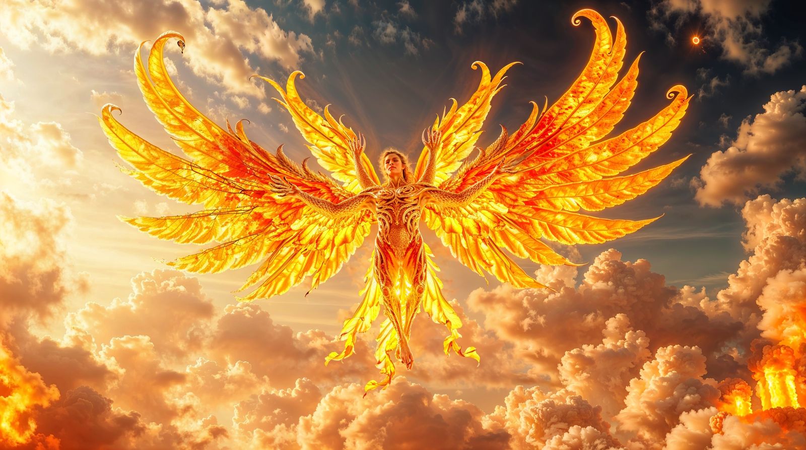 Create a hyper-realistic 8K cinematic animation. Begin with a sweeping aerial view of a twilight Mesopotamian desert. Th...