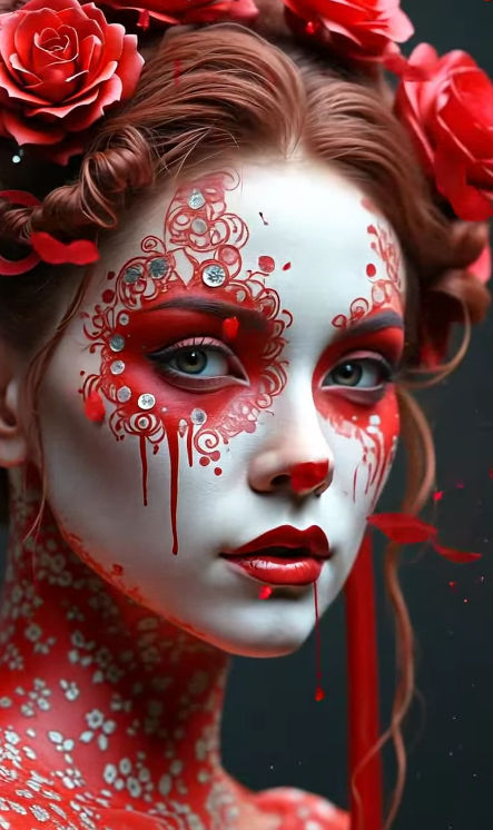 Red Face Paint