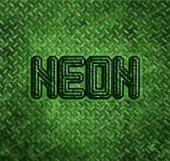 green glowing neon iridescent