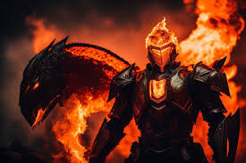 The Burning Knight and his Metal Dragon