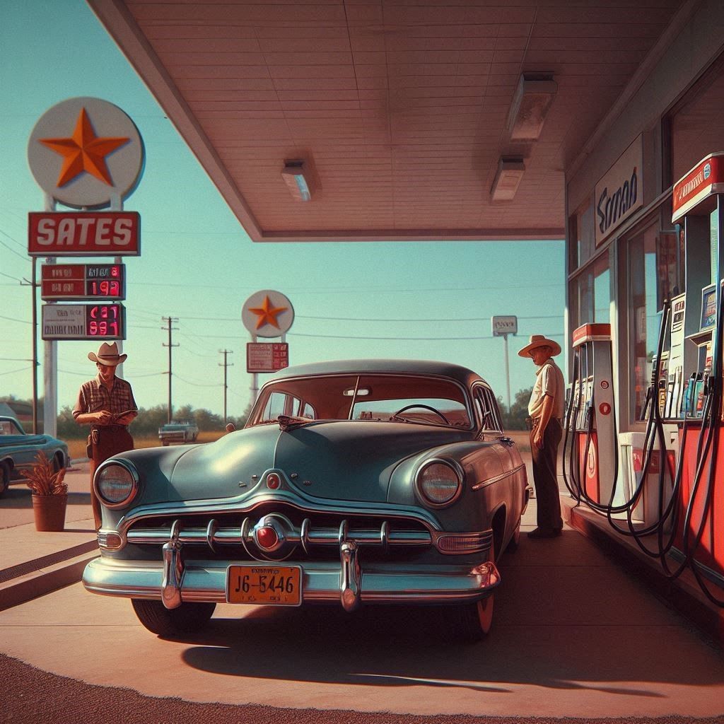 Gas station on a Texas highway