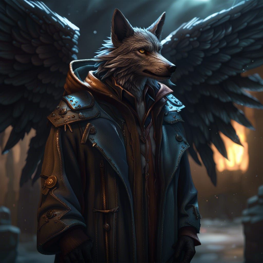 Prof Clockwork The Scientist Wolf