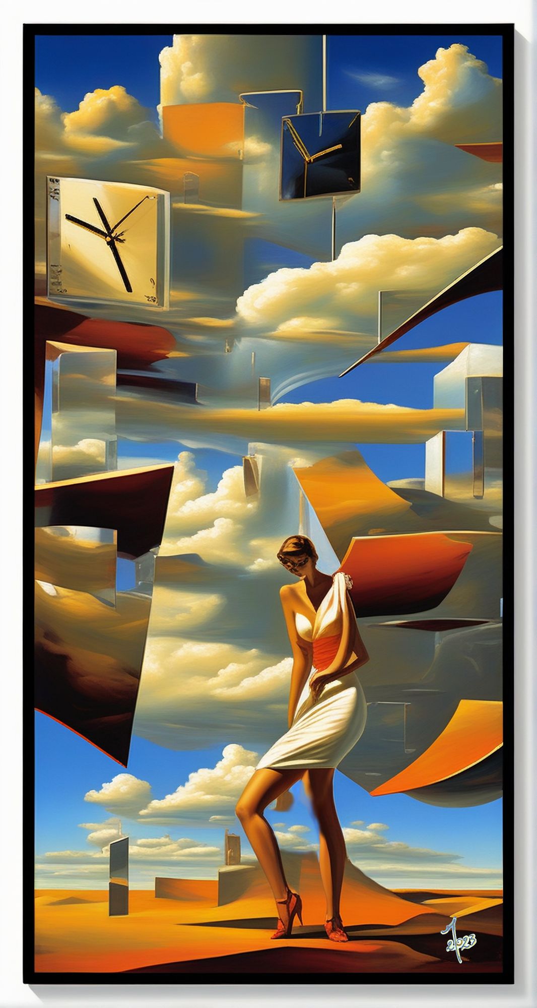 invitation au rêve 8k style Dali