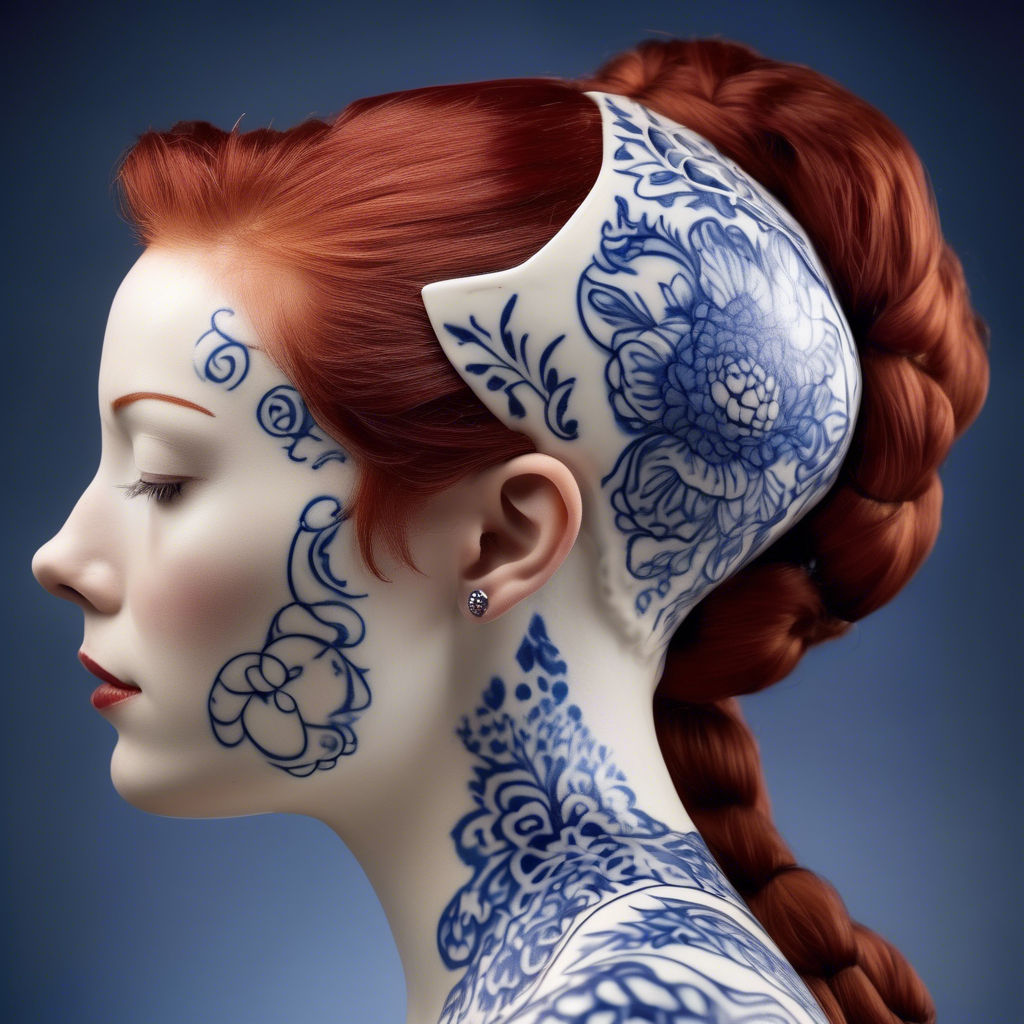 Noir cracked doll face mask toy shabby pretty decay miss havisham