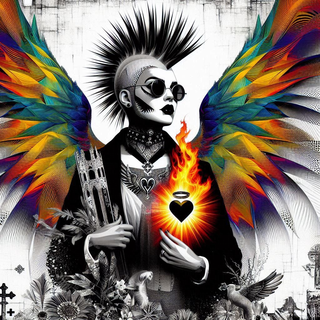 <lora:Colors Of Love:1.0> A couple dancing in a ballroom where the floor is a rippling aurora borealis and the chandeliers are made of captu...