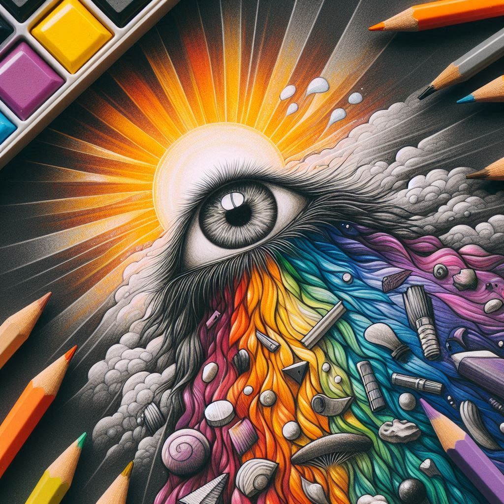 surreal autumn leaves,  Halloween , highly  detailed  botanical drawing  a dreamer  , rayograph Man Ray collection of random b&W objects, li...