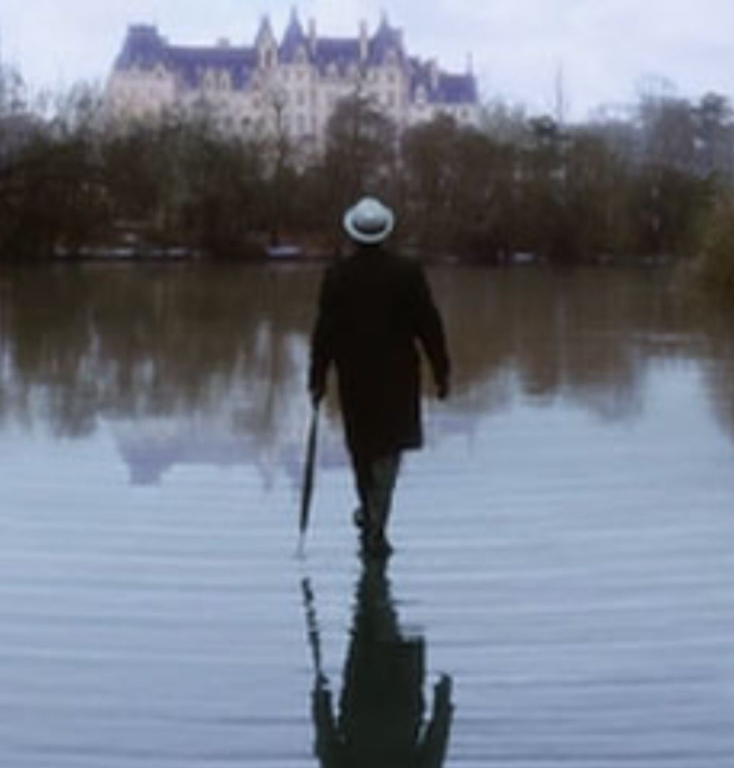 Chauncey Gardner Walks on Water
Darken the water blue but keep the reflection in the water and add a ray of sunshine bursting thru darkened ...