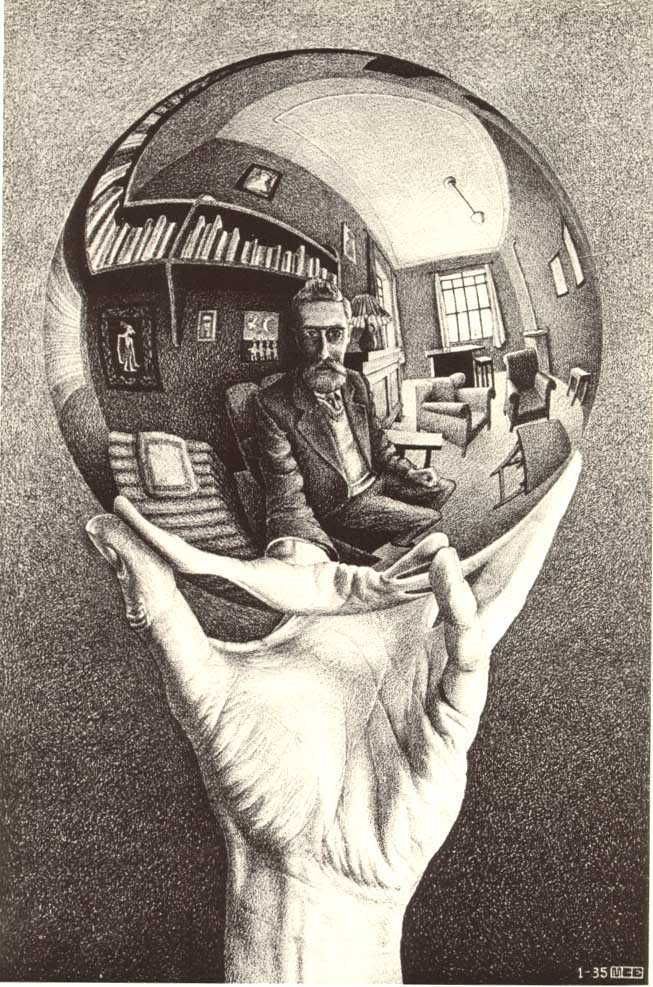 Reflecting on What's Possible! 

Use the template as the foreground hand holding a reflective globe mirroring my face and city bridges and b...
