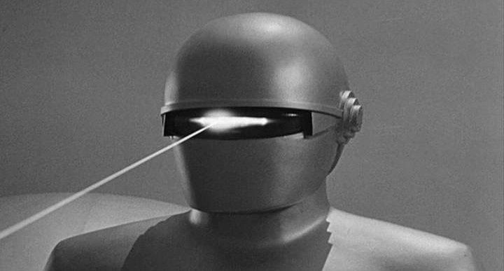 "Gort! Klaatu Barada Nikto!"

Use the model prompt to be the focus of the art work. hyperdetailed charcoal drawing. The laser like ray shoul...