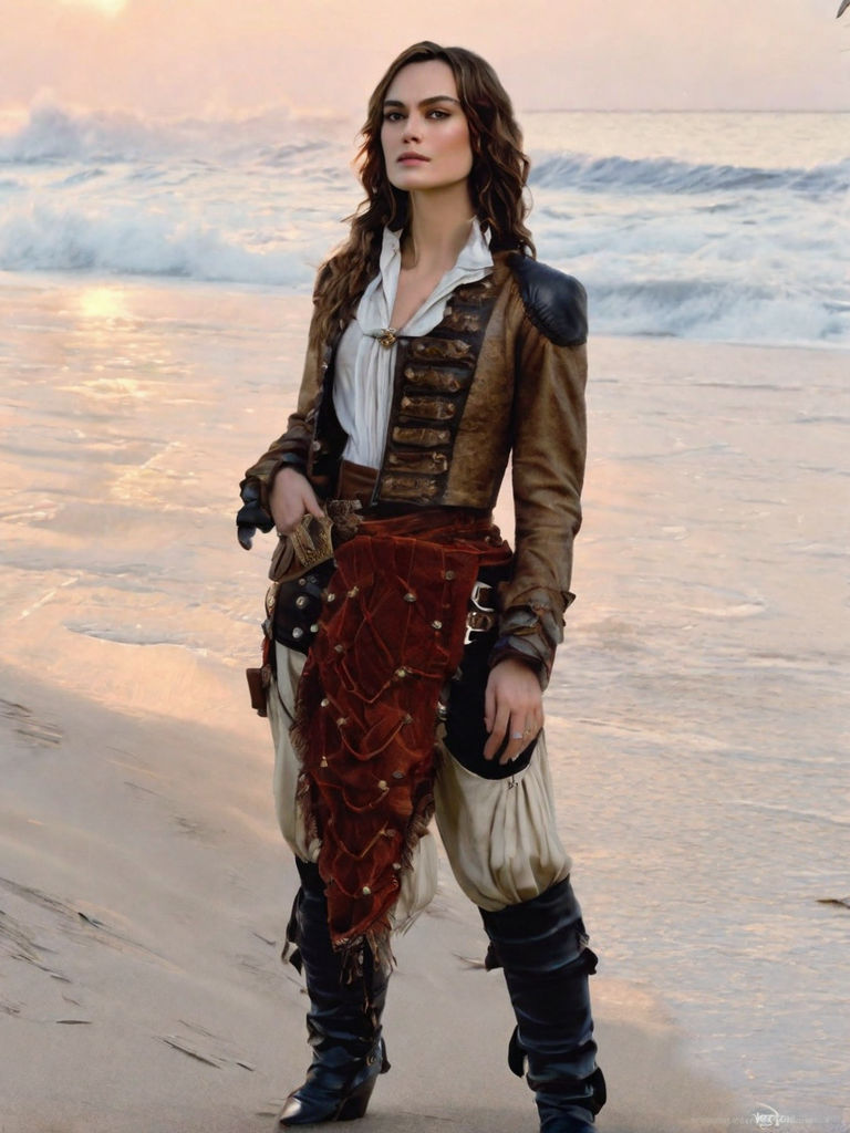 Keira Knightley ultrarealistic face, super detailed ultrarealistic face, Dark long hair updo, ultrarealistic superdetailled white corset and...