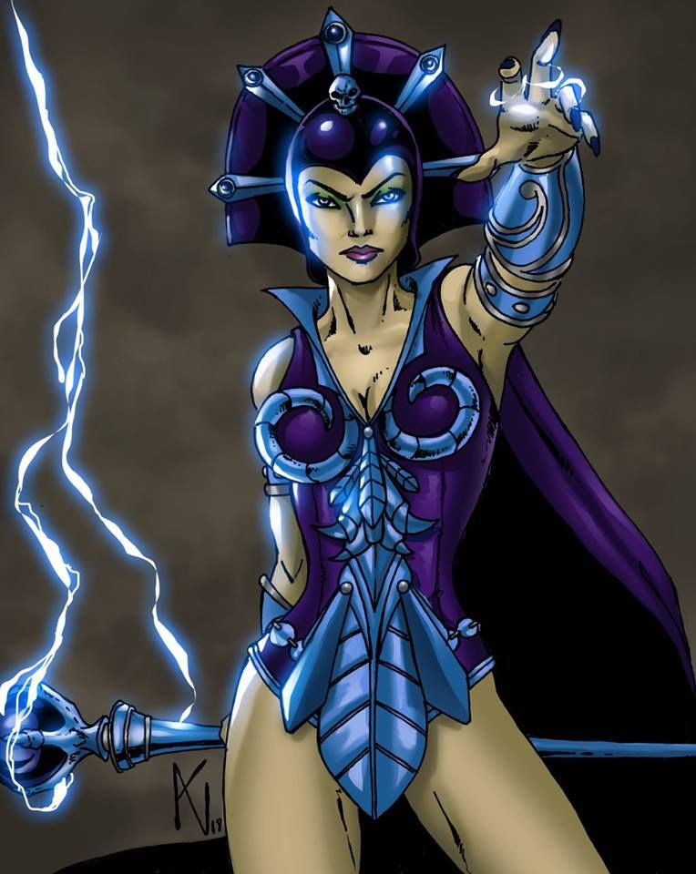 Keira Knightley ultraealistic face, super detailed as Evil-Lyn from He-Man and the Masters of the Universe