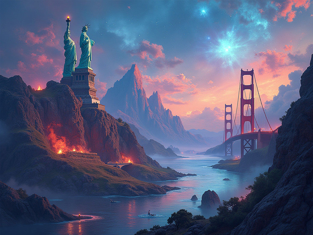 Color image in realistic shades, daylight