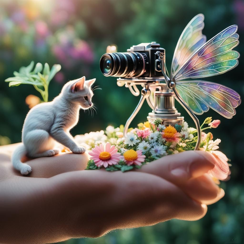 Deux fées gothiques sur un doigt