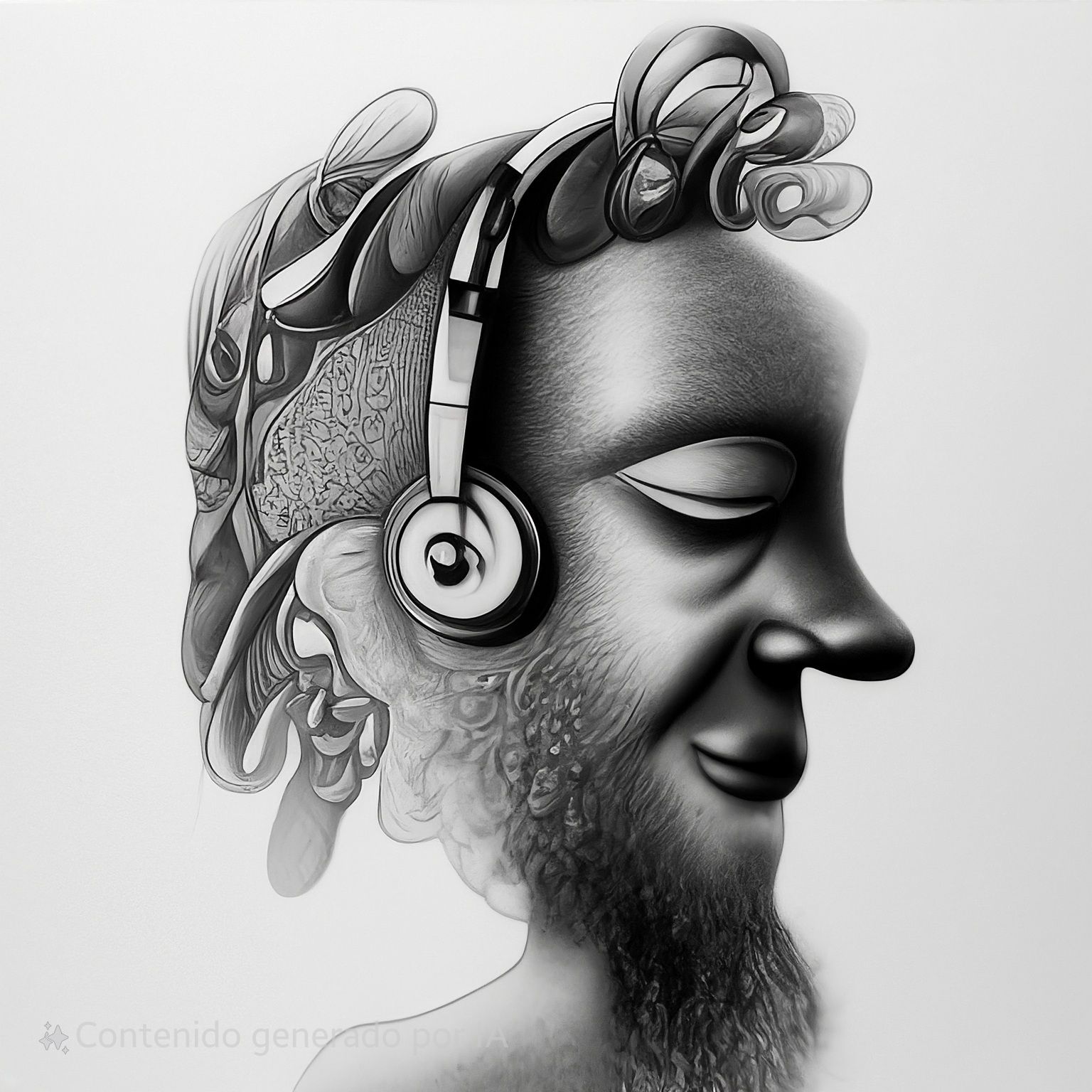 Man listening to music
