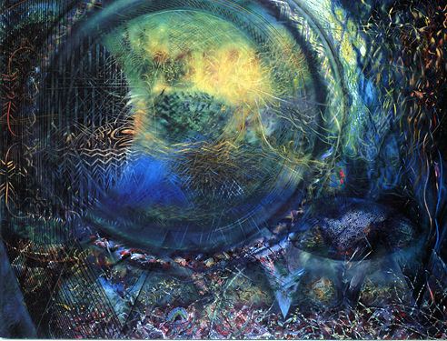 Crazy cat, back cat, peter max style
