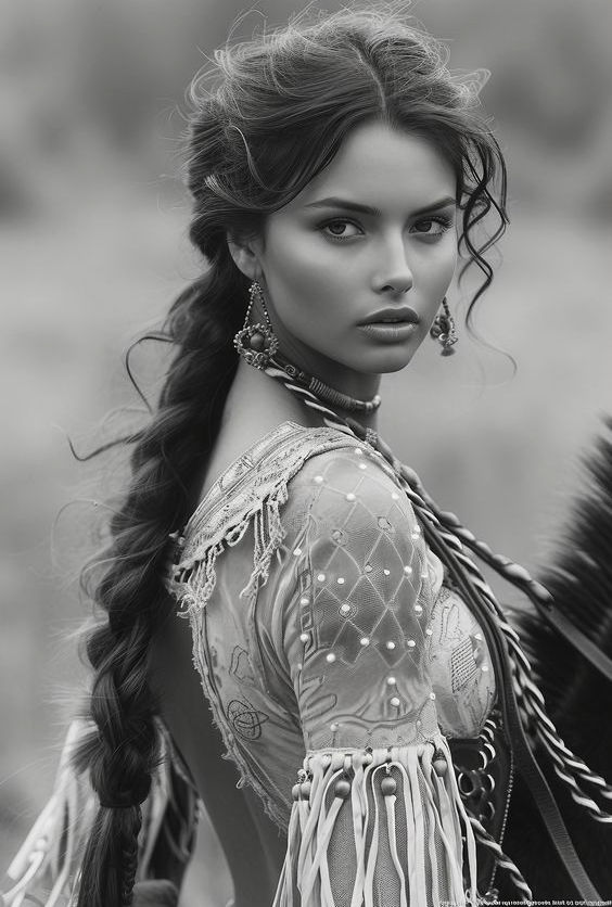 colorful watercolor illustration of medieval spanish princess in the style of David Wiesner, Gustav Klimt, Alphonse Mucha;  highly detailed...