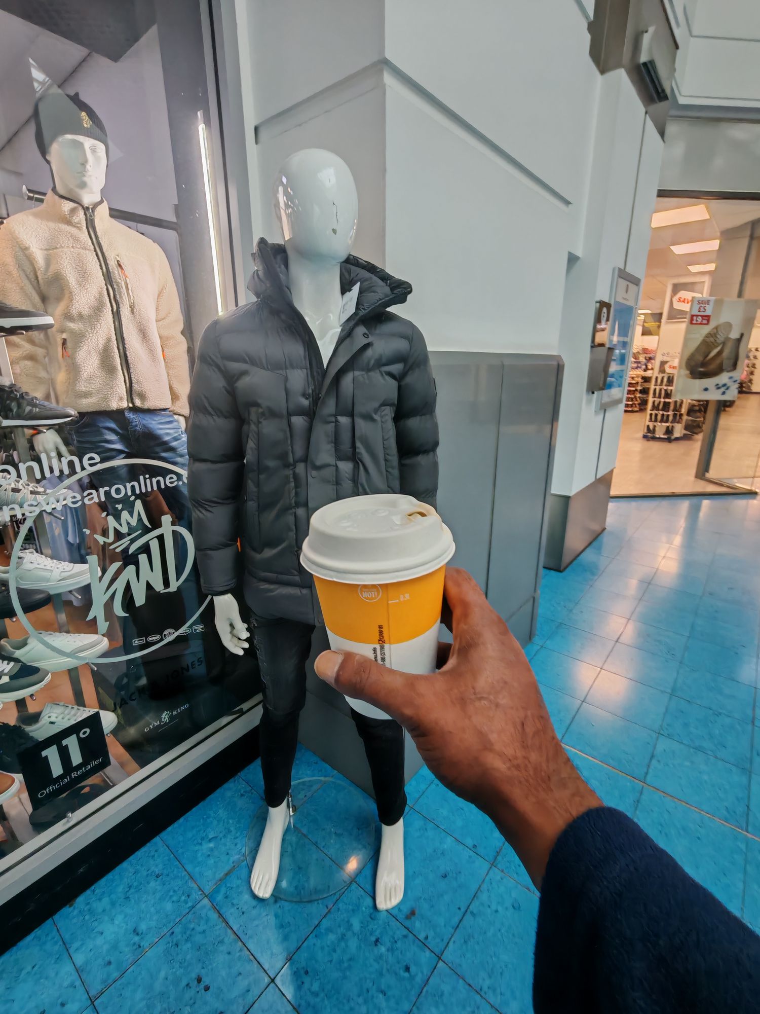 I was bored shopping with the wife.