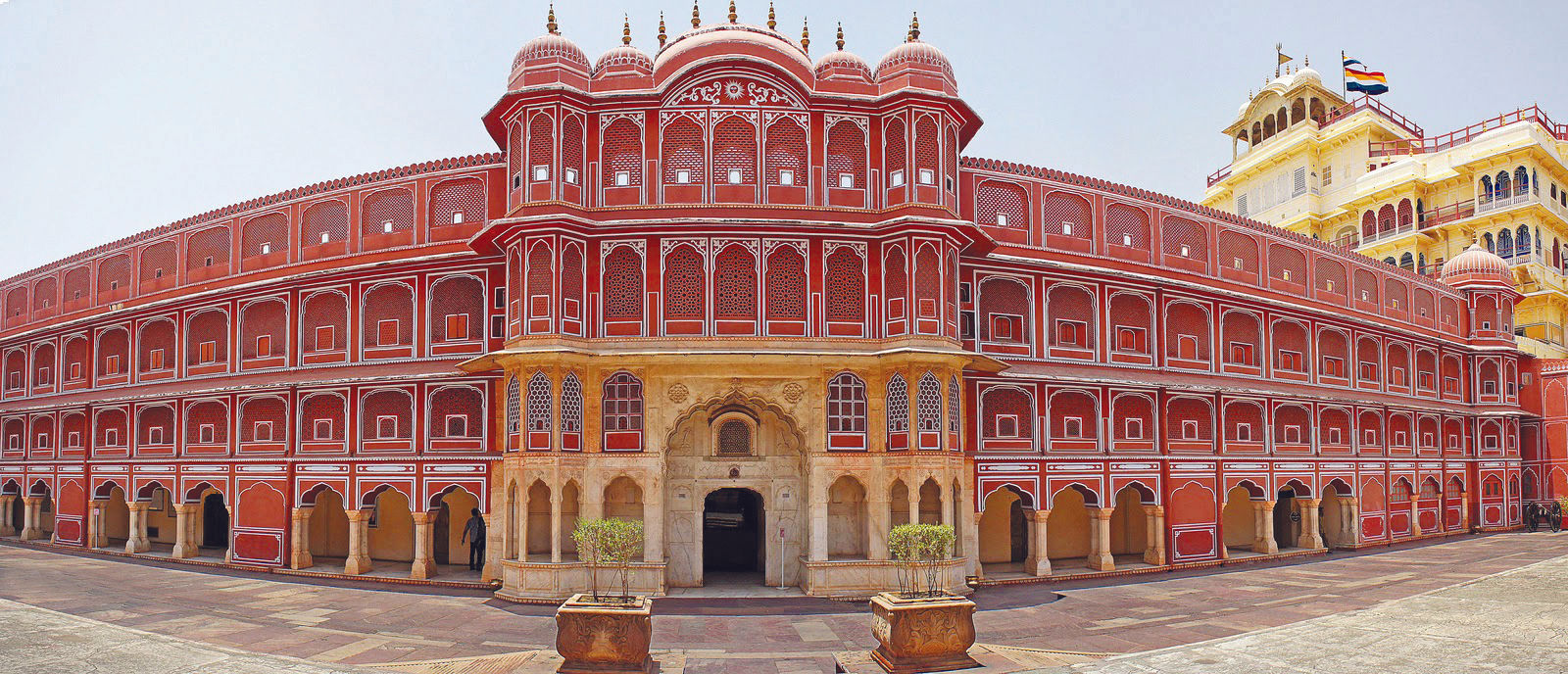 Intricately ornate Rajasthan heritage building 