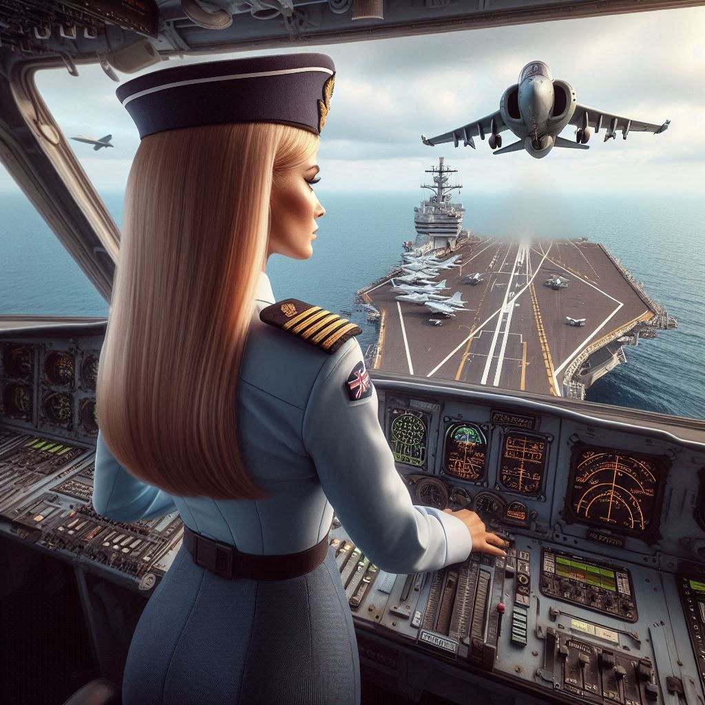 RAF female Flight Deck Controller 