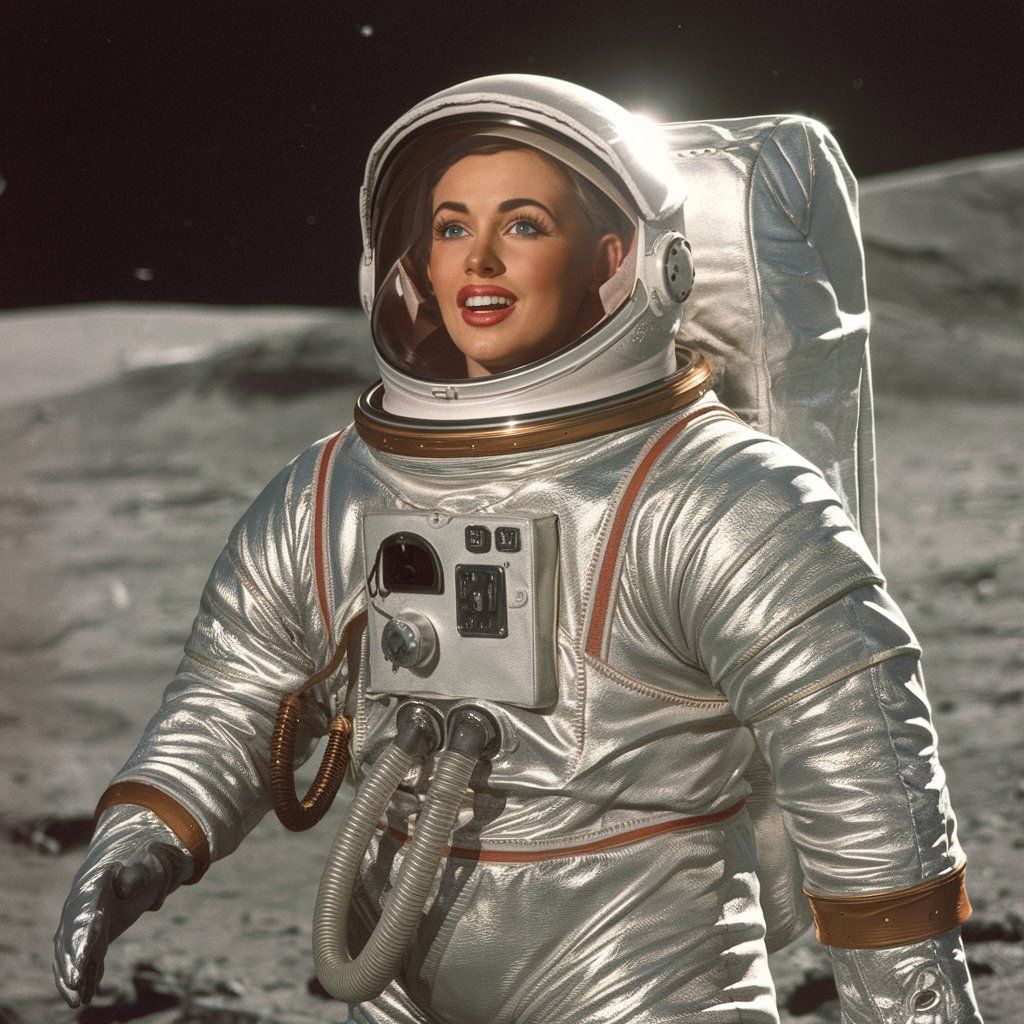 Human female settler, circa late 1940s