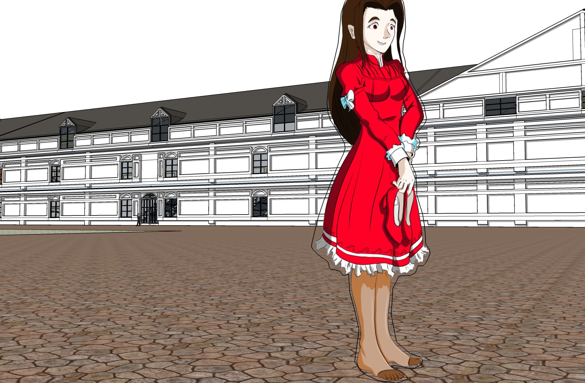 princess IN BRIAN FROUD STYLE fantasy ambience, no shoes, 