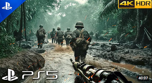 VIETNAM WAR, intricate details, HDR, beautifully shot, hyperrealistic, sharp focus, 64 megapixels, perfect composition, high contrast, cinem...