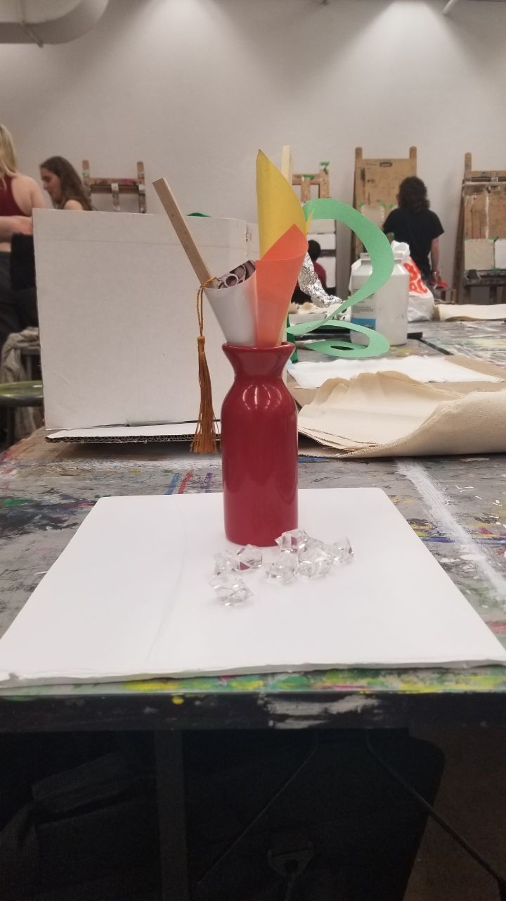 Simplified oil painting